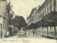 Školska ulica, danas Gundulićeva, pogled prema parku